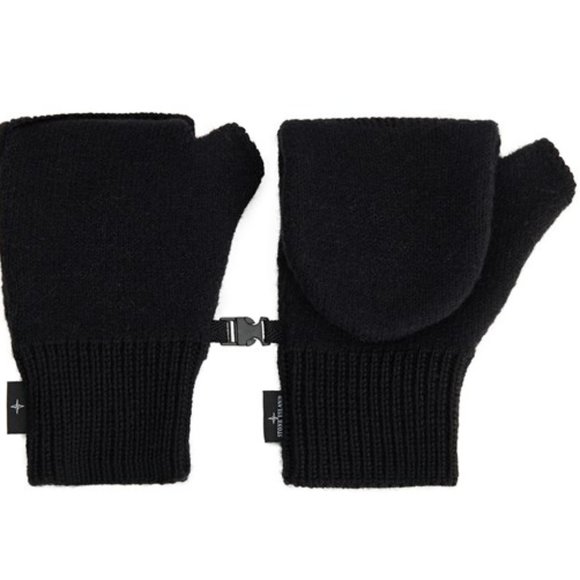 Brand New With Tags Stone Island Wool Fingerless Men's Mittens - Picture 1 of 16